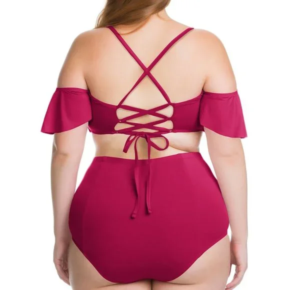 Becca ETC Swim Color Splash Top + Bottom (size 0X) NWT - Picture 3 of 8